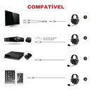 Headset Gamer Havit Gamenote H2002d Microfone Removível Preto