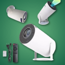 Projetor 4K HD 150 polegadas para celular, TV Box, Xbox, PS, PC, Wi-Fi e Bluetooth HY300 110/220