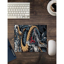 Mouse Pad Gamer DRAGÃO Grande Tecido Dragão Louco Speed Borda Led 13 Cores RGB Forte Impermeável Original