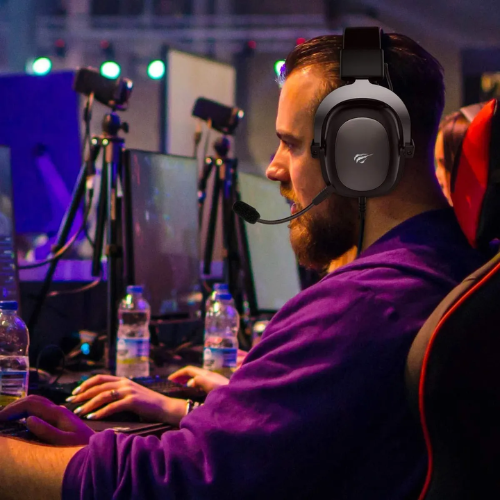 Headset Gamer Havit Gamenote H2002d Microfone Removível Preto