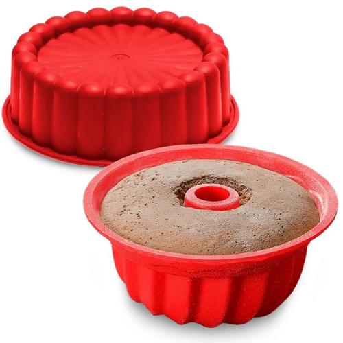Formas de Silicone para Fritadeira de Ar Forno Freezer Microondas Assadeira ideal Bolo Pães e Doces