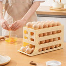 Porta Ovos Premium 4 Camadas Automático – Organizador Deslizante para Geladeira