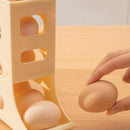 Porta Ovos Premium 4 Camadas Automático – Organizador Deslizante para Geladeira