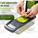 Fatiador e Ralador de Legumes e Frutas 16 em 1 em Aço Inox – Multiuso Profissional