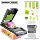 Fatiador e Ralador de Legumes e Frutas 16 em 1 em Aço Inox – Multiuso Profissional