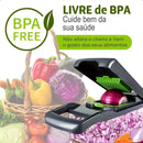 Fatiador e Ralador de Legumes e Frutas 16 em 1 em Aço Inox – Multiuso Profissional