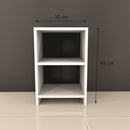 Mesa de Cabeceira Retrô com Nicho Palma Premium – Decoração para Quarto