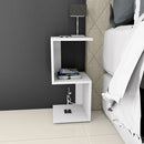 Mesa Cabeceira formato S-Z Tres opções de cores