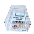kit 3 Organizador de Geladeira Modular Acrílico Cozinha Gaveta Guarda Latas