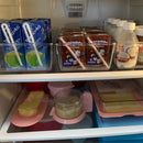 kit 3 Organizador de Geladeira Modular Acrílico Cozinha Gaveta Guarda Latas