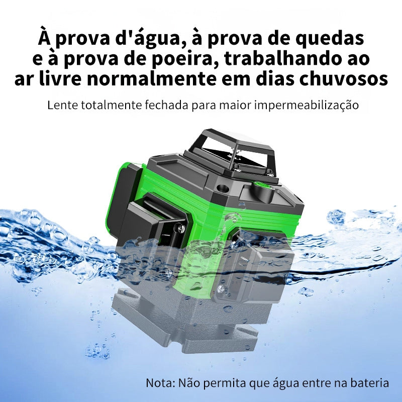 Linhas Nível a Laser Ajustável Nível 360 ° Medição Da Linha De Ferramentas Rotativas De Auto-Nivelamento Interno