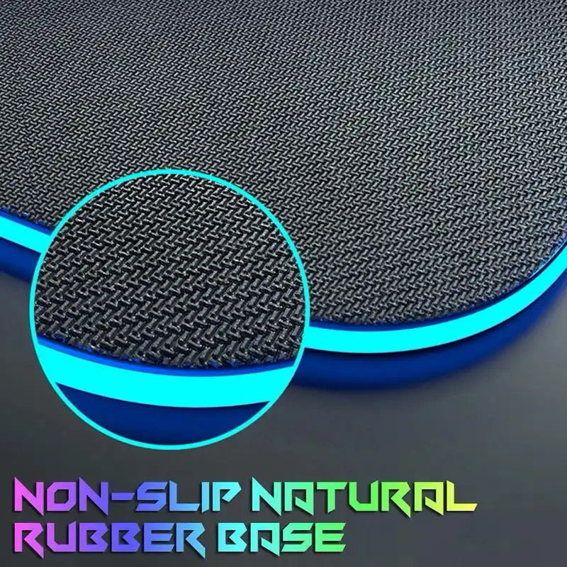 Mouse Pad Gamer DRAGÃO Grande Tecido Dragão Louco Speed Borda Led 13 Cores RGB Forte Impermeável Original