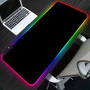 Mousepad Para Jogo Gamer Extra Grande 80 x 30 cm com LED RGB Speed Edition Preto Liso Sem Estampa