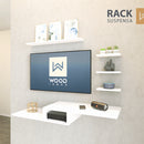 Rack Suspenso com Nicho para TV – Design Moderno para Sala e Quarto