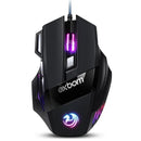 Mouse Gamer Laser X7 Exabom 800-3200 Dpi Led Usb 7 Botoes Profissional