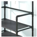 Sapateira 4 Andares com Cabideiro – Organizador Multiuso em Metal, Preto ou Branco