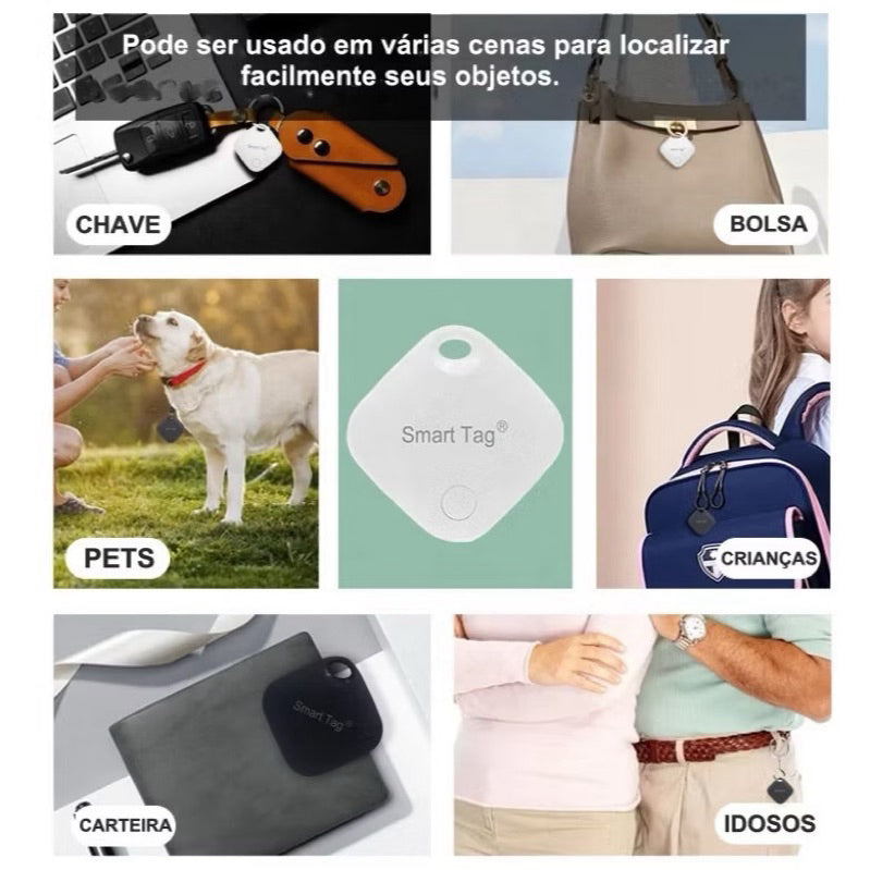 MINI Rastreador Localizador  AirTag MFI à Prova d'água IP67 Compatível app Buscar Smart Tag-envio imediato