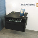 Kit 2 Mesas de Cabeceira Suspensas com Gaveta – Quarto
