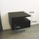 Kit 2 Mesas de Cabeceira Suspensas com Gaveta – Quarto