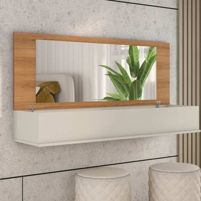 QUEIMA DE ESTOQUE! Penteadeira Suspensa Com Espelho 70CM Console Camarim E&A - Cores