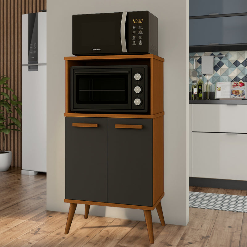 Armario Multiuso para Microondas e Forno e com 02 Portas Lisboa