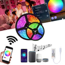 Fita LED RGB Inteligente 5M com Sensor de Som e Controle Bluetooth USB