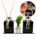 Kit Lavabo Frascos Turmalina PET (Plástico) Para Difusor Sabonete Álcool