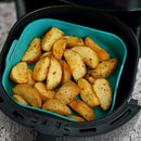 Kit 3 Forma de Silicone para Air Fryer Forno Microondas Fritadeira Reutilizável  Flexível Anti Chama