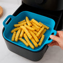 Kit 3 Forma de Silicone para Air Fryer Forno Microondas Fritadeira Reutilizável  Flexível Anti Chama
