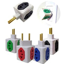 5x bejamin Adaptador Tomada Cubo 2 Pinos 10A 20A Bivolt – Compacto e Seguro