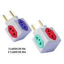 5x bejamin Adaptador Tomada Cubo 2 Pinos 10A 20A Bivolt – Compacto e Seguro