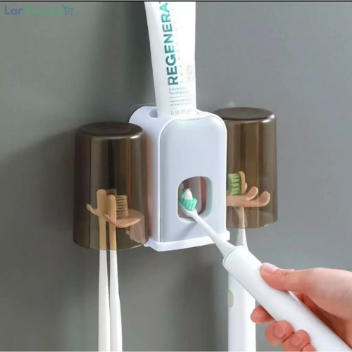 Porta Escova Dentes Com Esterilizador Uv Aplicador Pasta de Dente Suporte Dispenser Escova