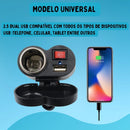 Carregador De Celular Usb Turbo Para Motos UNIVERSAL