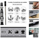 Jogo Chaves De Fenda Precisão Com 115 peças 1 Kit Ferramentas