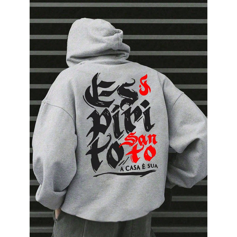 Blusa de Moletom Frio Espirito Santo Streetwear Casaco Canguru Agasalho Flanelado