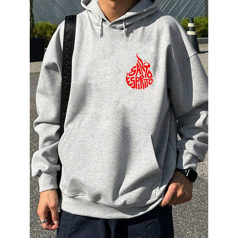 Blusa de Moletom Frio Espirito Santo Streetwear Casaco Canguru Agasalho Flanelado