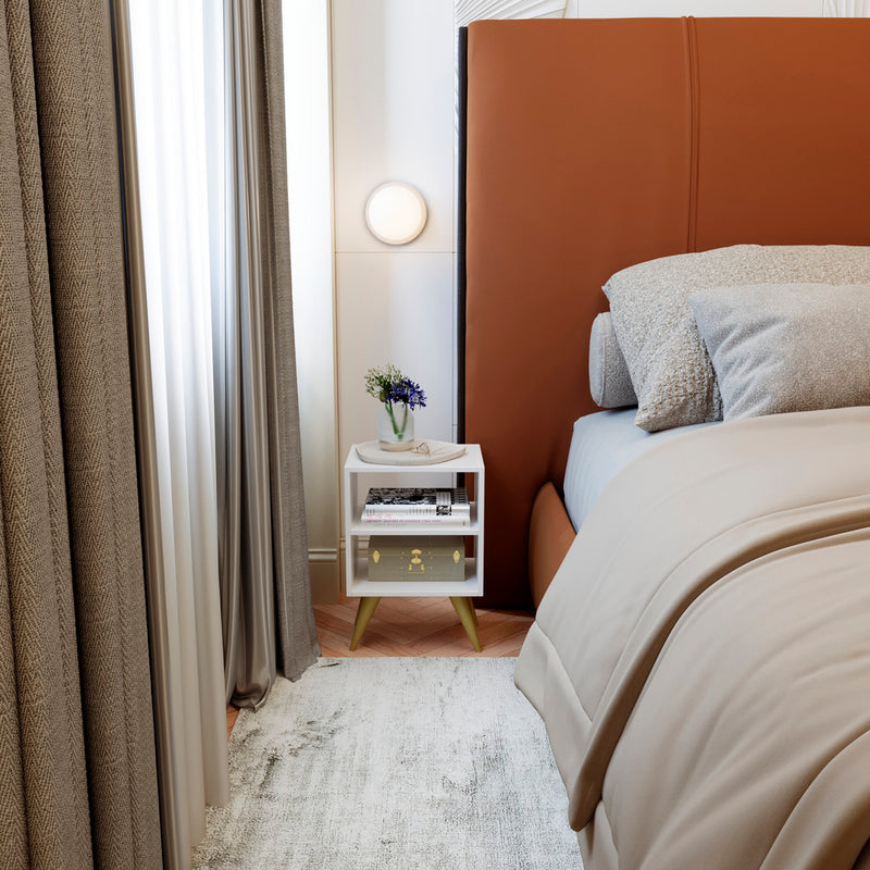 Mesa de Cabeceira Retrô Premium Palma – Estilo e Funcionalidade