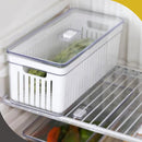 Kit 3 Organizadores de Geladeira 6,8 + 3,8 + 2,8 Litros Com Cesto - Plastutti