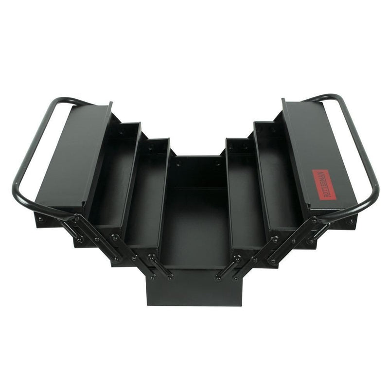 Caixa de ferramentas sanfonada com 7 gavetas - Rotterman (Preto)