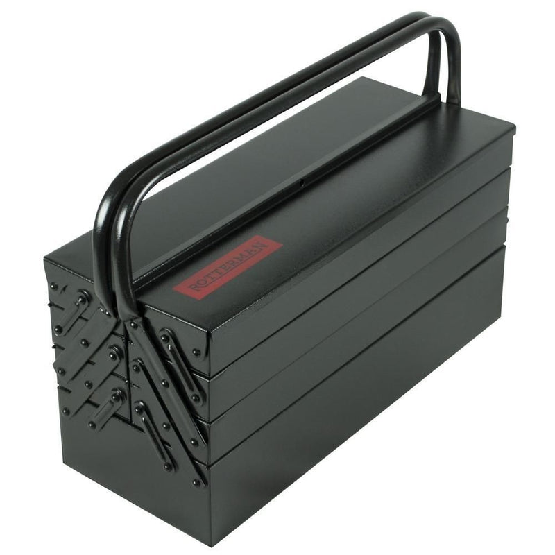 Caixa de ferramentas sanfonada com 7 gavetas - Rotterman (Preto)